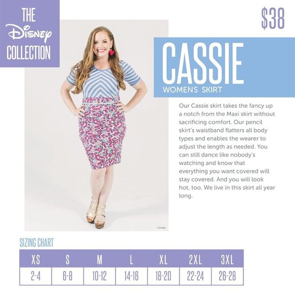 Disney Collection LuLaRoe Womens Geometric Patterned Pencil Skirt M Mickey Mouse - Picture 5 of 5